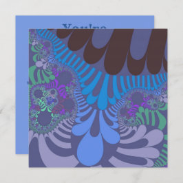 Modet Cornblomma Blue Inbjudningar