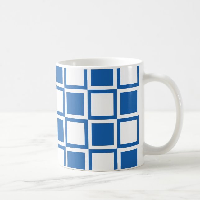 Modet Denim Blue Bold Fet Fack Kaffemugg (Höger)