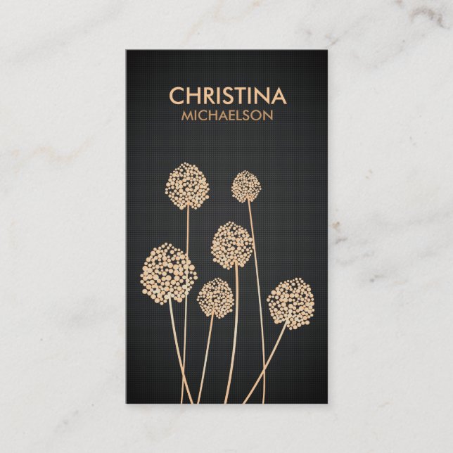 MODET FLÖDEN I GULD VISITKORT (Framsida)