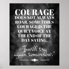 Modet går inte alltid poster