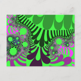 Modet grönt grafik vykort