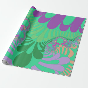 Modet grönt Rainbow Presentpapper