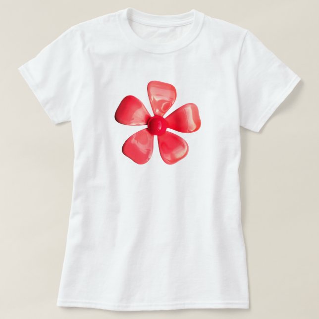 modet Hippie Rosa Daisy Flower - Trendig Mode T Shirt (Design framsida)