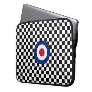 Modet Kontrollerat mål för svart Tävla Laptop Sleeve