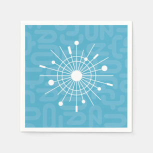 Modet "Mid Century Modern Atomic Sputnik Snowflake Pappersservett