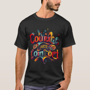 Modet över komfort - typografi Art T-Shirt