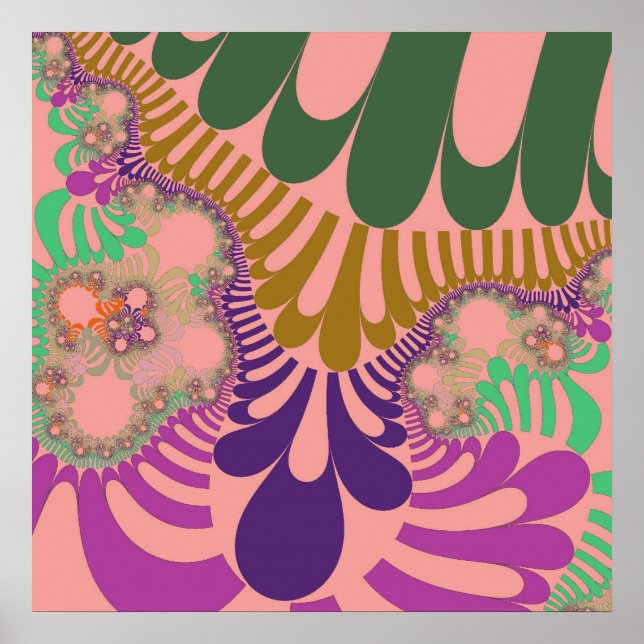 Modet Peach Rainbow Poster (Framsidan)