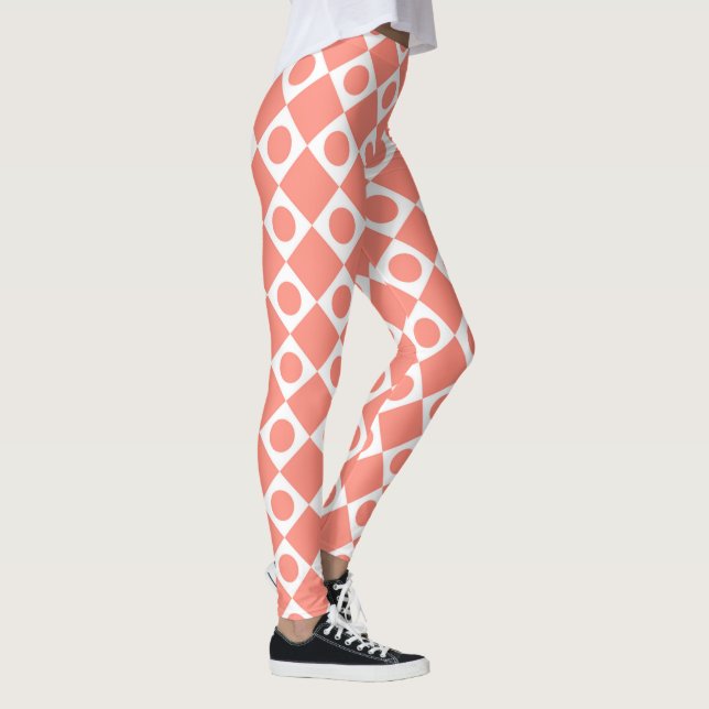 Modet Retro 60s Cantaloupe Leggings (Höger)