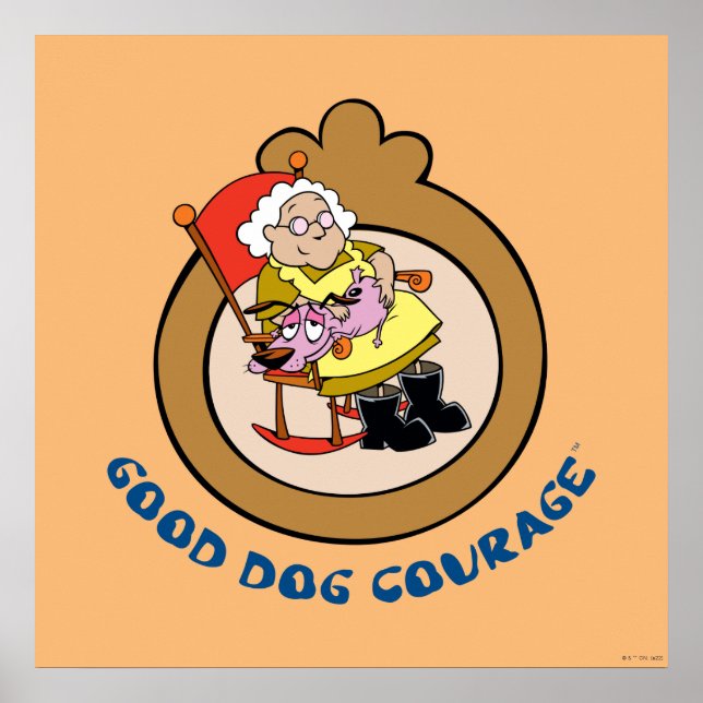 Modet till den fega Hund | Bra Hund Courage Poster (Framsidan)