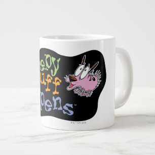 Modet till den fega Hund Creepy Saker Happens Jumbo Mugg