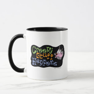 Modet till den fega Hund Creepy Saker Happens Mugg