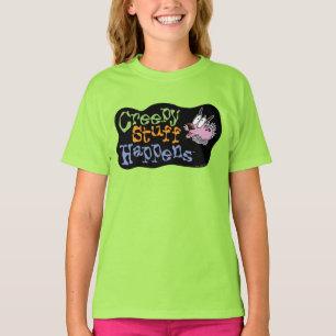 Modet till den fega Hund   Creepy Saker Happens T Shirt
