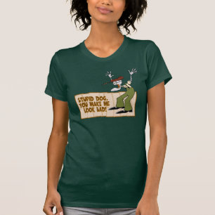 Modet till den fega Hund Du får mig att se dålig T Shirt