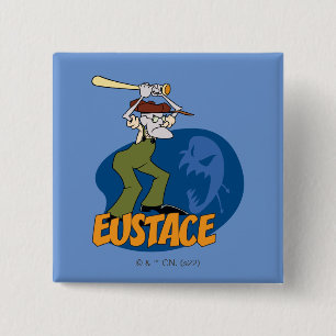 Modet till den fega Hund Eustace Graphic Knapp