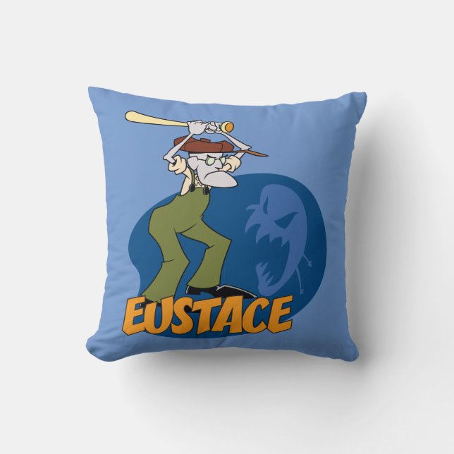Modet till den fega Hund | Eustace Graphic Kudde (Framsida)