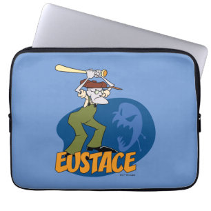 Modet till den fega Hund Eustace Graphic Laptop Fodral