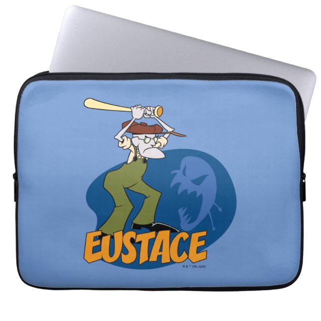 Modet till den fega Hund | Eustace Graphic Laptop Fodral (Framsidan)