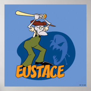 Modet till den fega Hund Eustace Graphic Poster