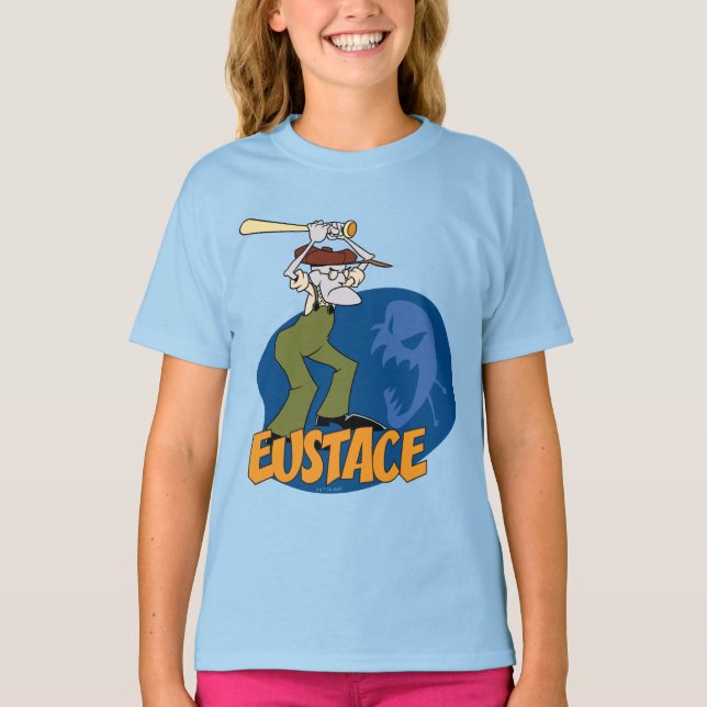 Modet till den fega Hund | Eustace Graphic T Shirt (Framsida)