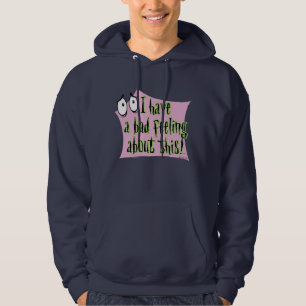 Modet till den fega Hund Jag har en dålig käns Hoodie
