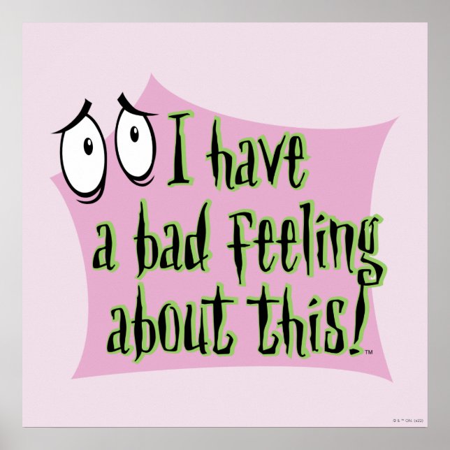 Modet till den fega Hund | Jag har en dålig känsla Poster (Framsidan)