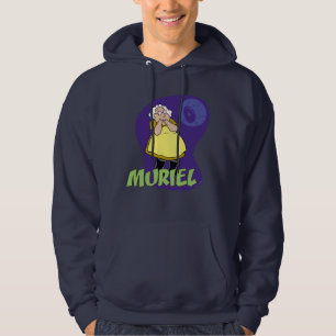 Modet till den fega Hund Murielgrafik Hoodie