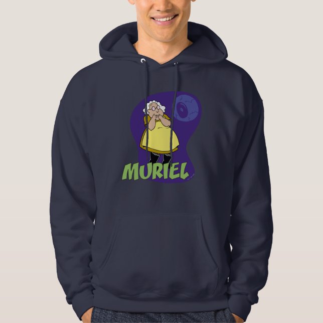 Modet till den fega Hund | Murielgrafik Hoodie (Framsida)