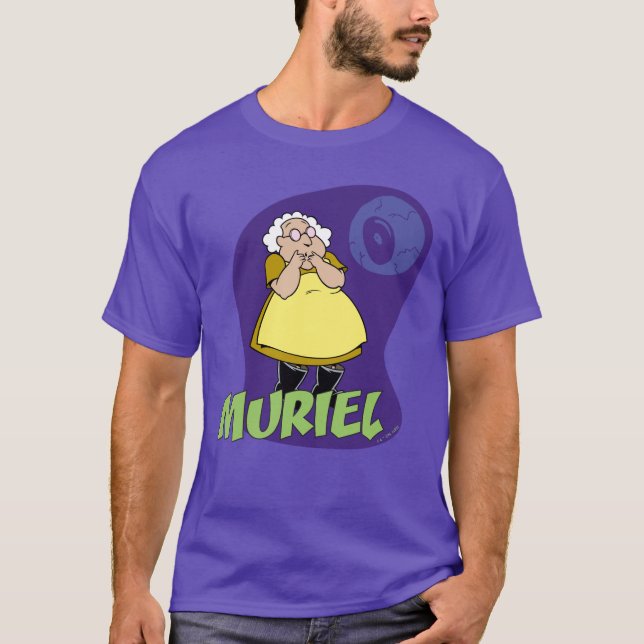 Modet till den fega Hund | Murielgrafik T Shirt (Framsida)