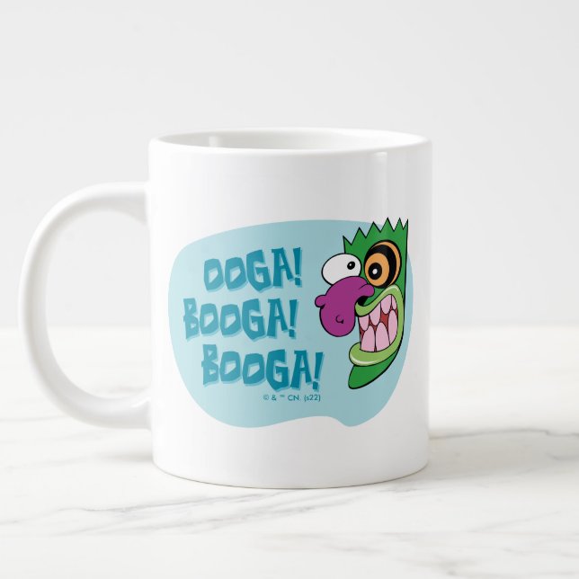 Modet till den fega Hund | Ooga Booga Booga! Jumbo Mugg (Vänster)