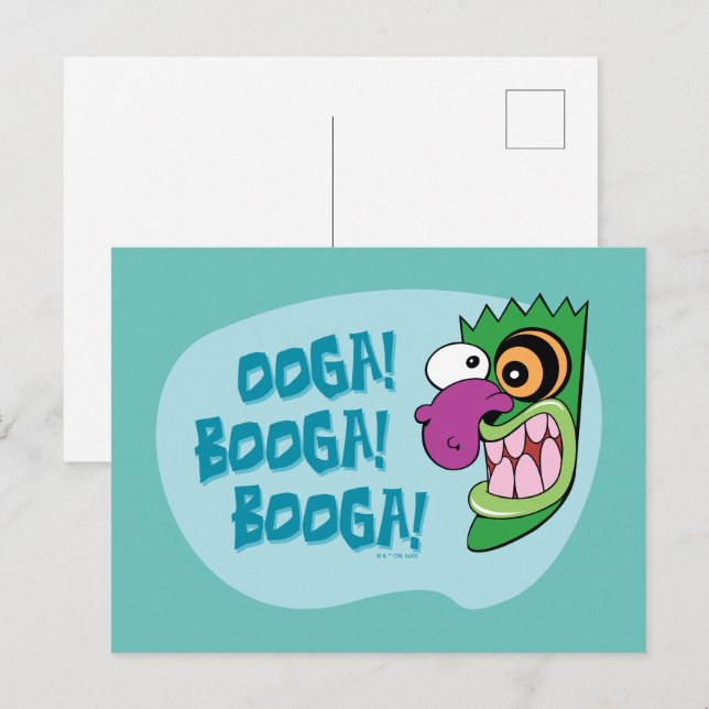 Modet till den fega Hund | Ooga Booga Booga! Vykort (Fram/baksida)