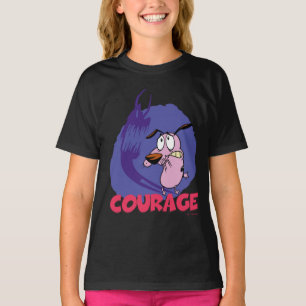 Modet till den fega Hund Skugggrafik T Shirt