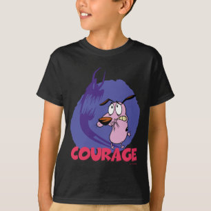 Modet till den fega Hund Skugggrafik T Shirt