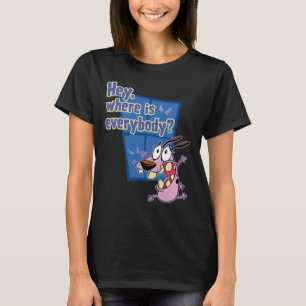Modet till den fega Hund   Var är alla? T Shirt