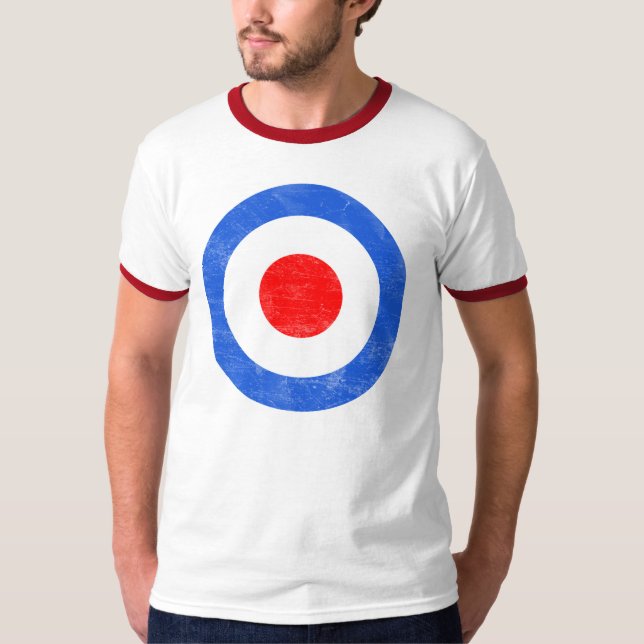 Modet uppsätta som mål bekymrat tee shirt (Framsida)