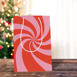 Modet Vågigt Groovy Hippie Retro-julets Rosa Red