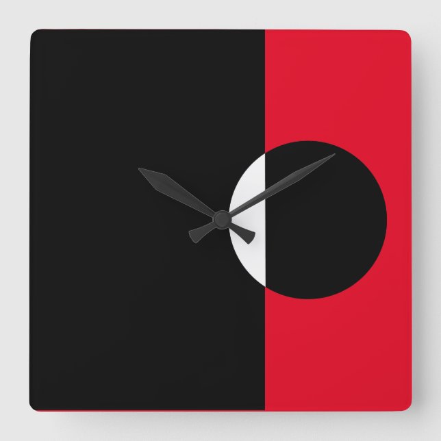 Modets bildformer fyrkantig klocka (Framsida)