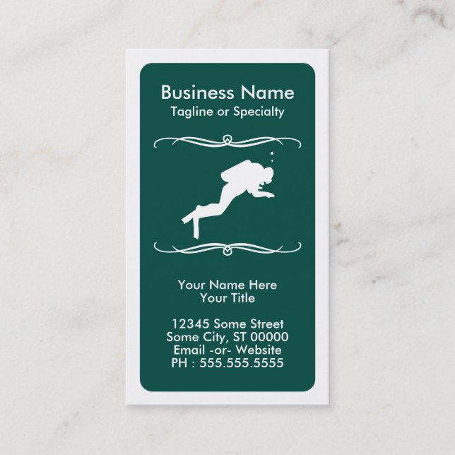 modets dyka visitkort (Framsida)