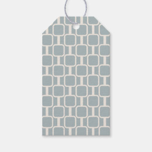 Modets länkar Retro Modern Geometric Mönster Presentetikett