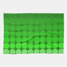 Modets popcirklar i Grönt Kökshandduk