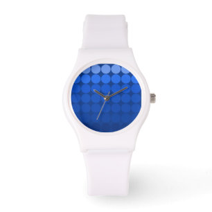 Modets popppunkter Kobalt, Indigo Blue Dot White W Armbandsur