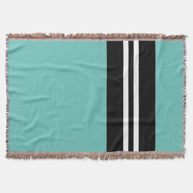 modets strimlade mynta grönt filt (Framsidan)