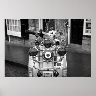 Modets vintage-scooter poster