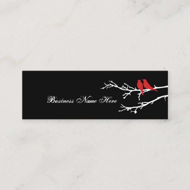 modfåglar mini visitkort (Framsida)