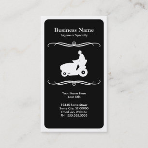 modgräsklippningsmaskin visitkort
