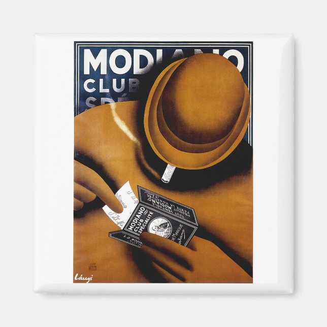 Modiano Cigarette Ad Magnet (Framsidan)