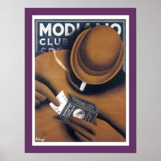 Modiano Cigarette Papper annons Poster