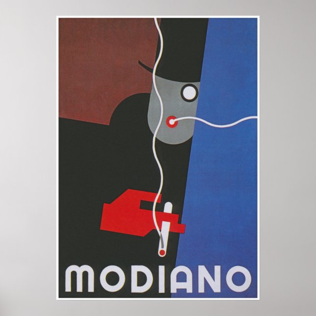 Modiano Italienskt reklamprogram Poster (Framsidan)