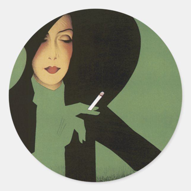 Modiano Runt Klistermärke (Framsida)