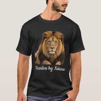Modig av naturen Lejon Grafisk T-Shirt | Kraftfull