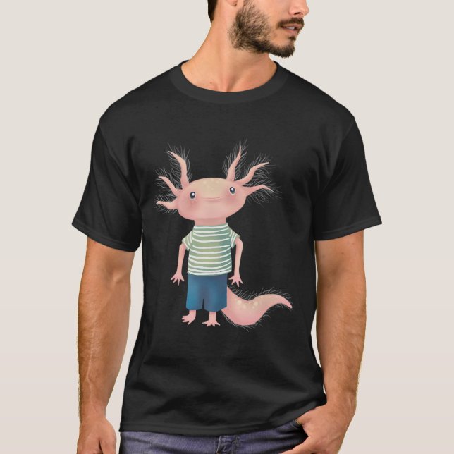 Modig axolotl t shirt (Framsida)
